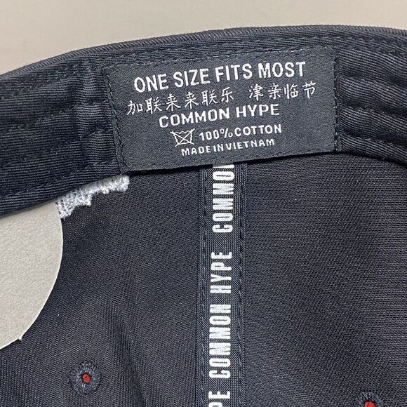 Common Hype Script Barbwire Snap Back Hat Black W/white Old English Letters AZ - Picture 8 of 10